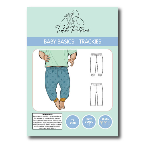 Tadah Patterns, Baby Basics - Knit Trackies Pattern