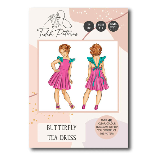Tadah Patterns, Butterfly Tea Dress Pattern
