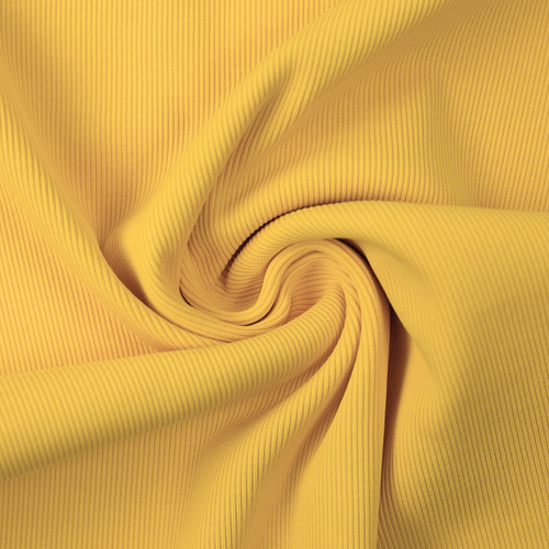 European Ribbing, Oeko-Tex, Fine Ribbed, Yellow