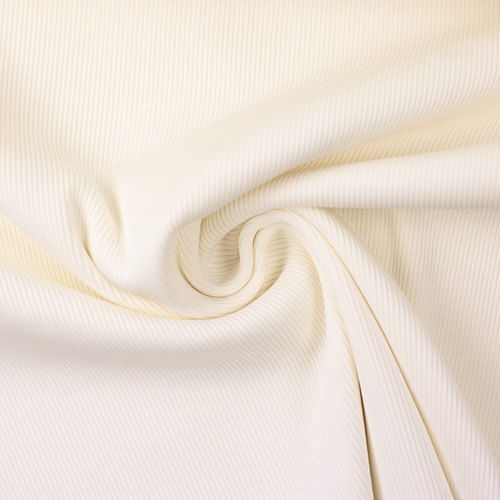 European Ribbing, Oeko-Tex, Fine Ribbed, Cream