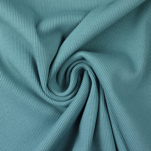 European Ribbing, Oeko-Tex, Fine Ribbed, Teal