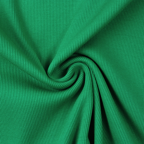 European Ribbing, Oeko-Tex, Fine Ribbed, Grass Green