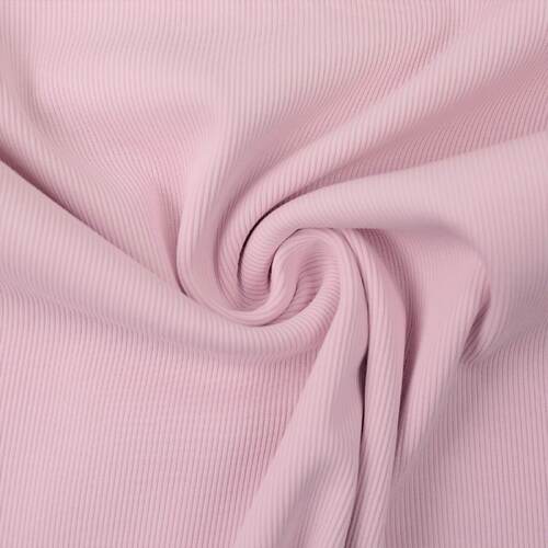 European Ribbing, Oeko-Tex, Fine Ribbed, Pastel Pink