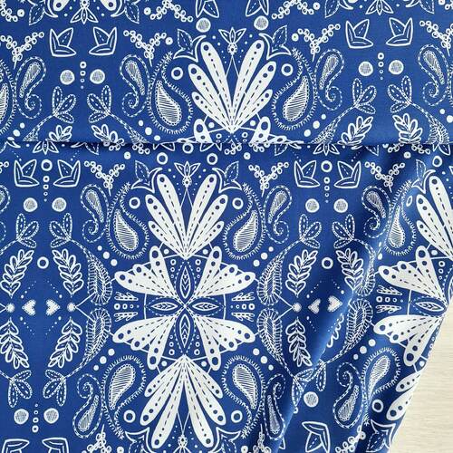 European Modal Blend French Terry Knit, Harmony Royal Blue