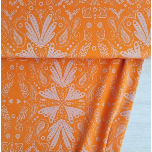 European Modal Blend French Terry Knit, Harmony Orange