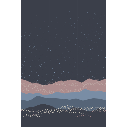 European Modal Blend French Terry Knit, Endless Sky 100cm Panel