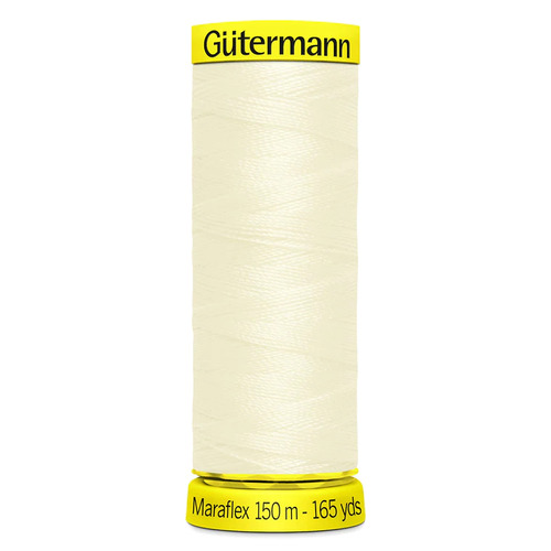 Gutermann, Maraflex Elastic Thread 150m, Colour 001