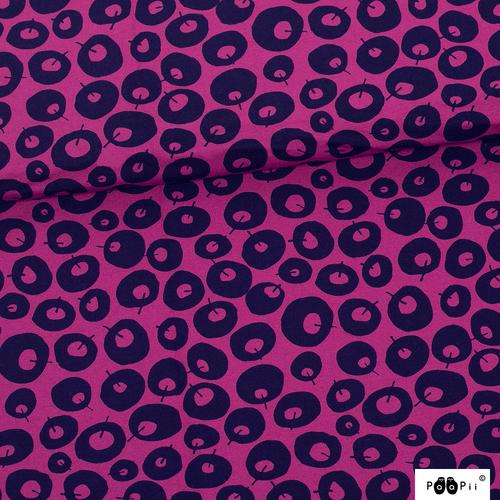 PaaPii Design, GOTS Organic Jersey, Alvar Purple Storm