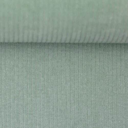 European Stretch Velour Corduroy Jersey, Honeydew