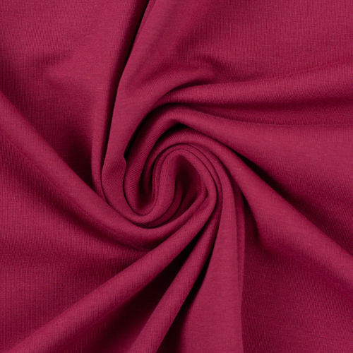 *REMNANT 80cm* European Knit, Oeko-Tex French Terry, Solid, Pomegranate