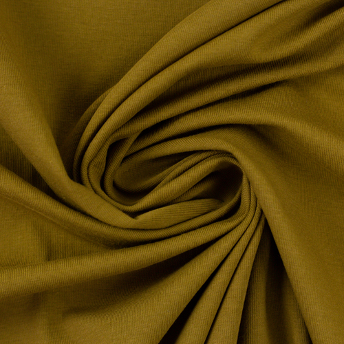 European Knit, Oeko-Tex French Terry, Solid, Dark Dijon