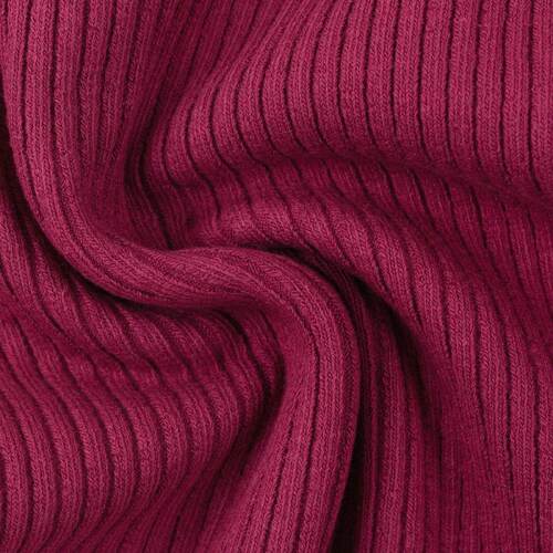 European Ribbing, Oeko-Tex, Heavy Weight Chunky, Ribbed Pomegranate