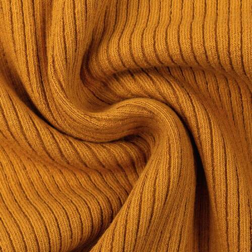 European Ribbing, Oeko-Tex, Heavy Weight Chunky, Ribbed Dark Honey