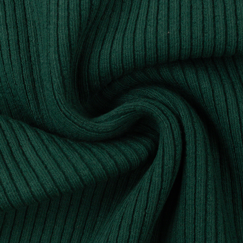 European Ribbing, Oeko-Tex, Heavy Weight Chunky, Ribbed Dark Emerald