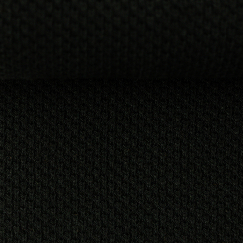 European Textured Cotton Knit, Oeko-Tex, Black
