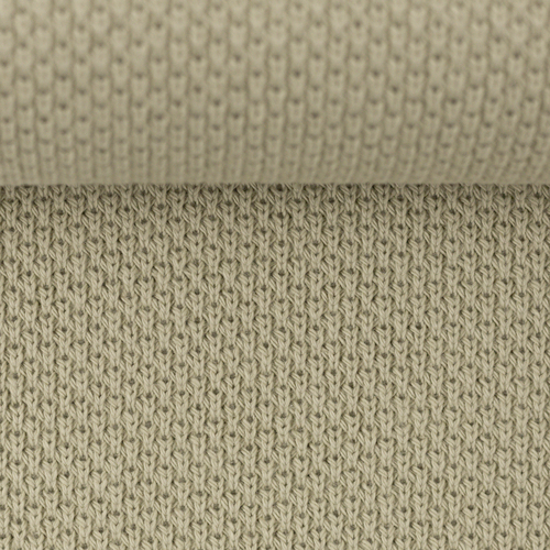 European Textured Cotton Knit, Oeko-Tex, Flax