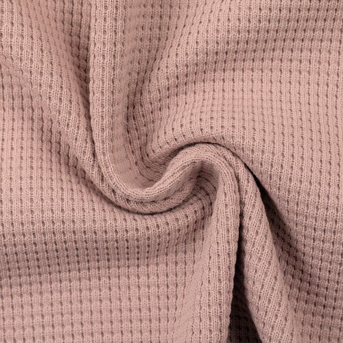 European Winter Waffle Knit, Oeko-Tex, Sweet Rose