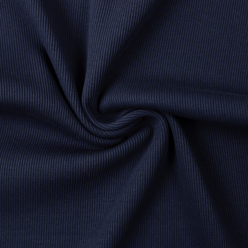 European Ribbing, Oeko-Tex, Fine Ribbed, Dark Navy