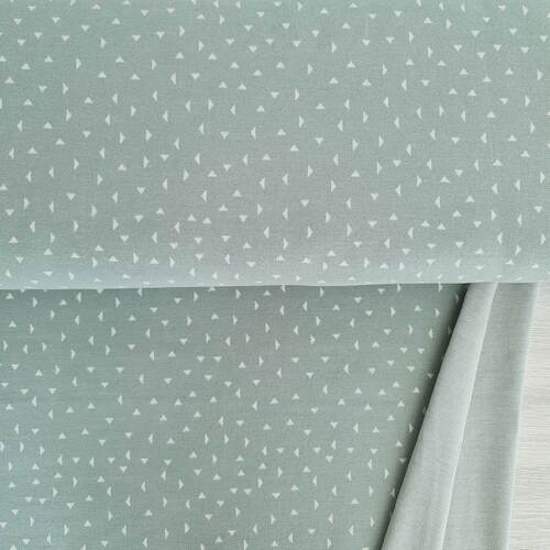 European Jacquard Knit, Oeko-Tex, Triangles Honeydew