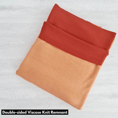 *REMNANT 55cm* European Viscose Knit, Oeko-Tex, Double Sided, Clay/Terra