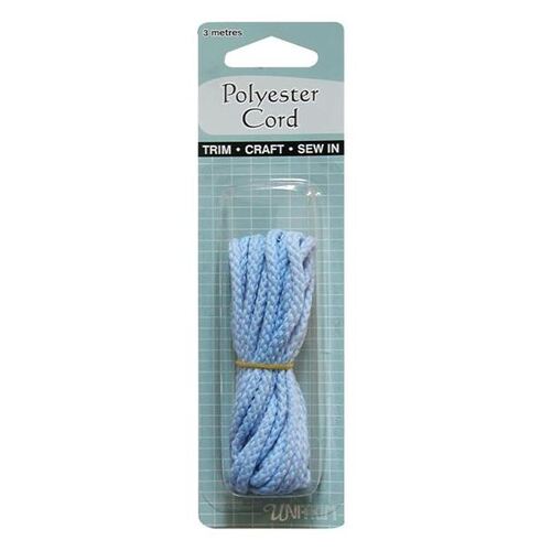 Uni-Trim Drawstring Cord, Polyester 3m - SKY BLUE