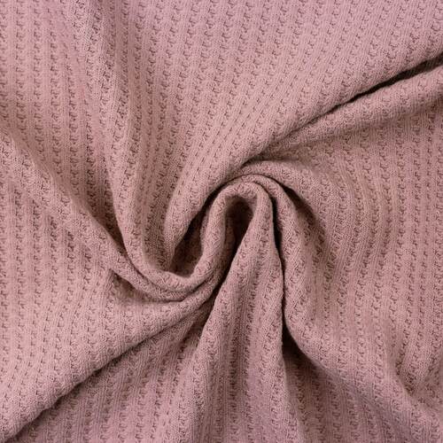 European Loose Weave Waffle Knit, Oeko-Tex, Light Rose