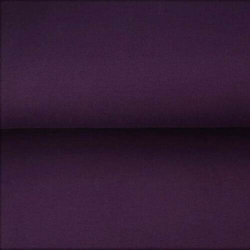*REMNANT 46cm* European Knit, Oeko-Tex French Terry Heavy, Solid, Dark Purple