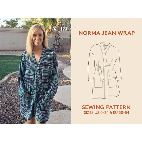 Wardrobe By Me, Norma Jean Wrap Sewing Pattern