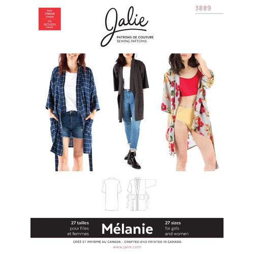 Jalie Sewing Patterns, 3889 MÉLANIE Robe