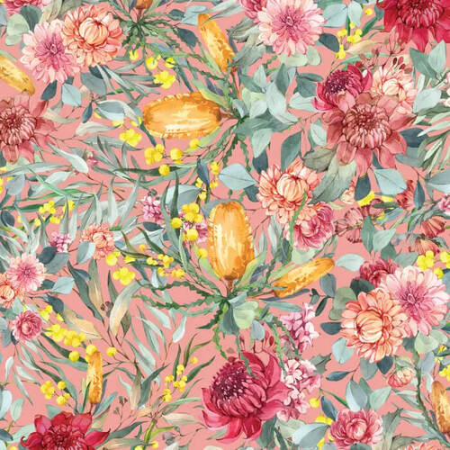 Devonstone Collection, Bush Celebration, Aussie Floral Pink