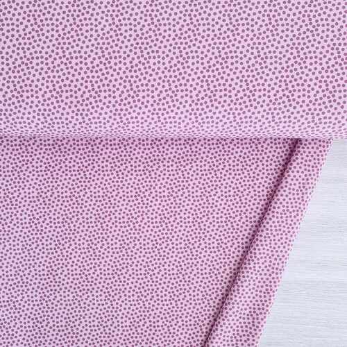 European Cotton Elastane Jersey, Oeko-Tex, Spotty Light Pink Rose