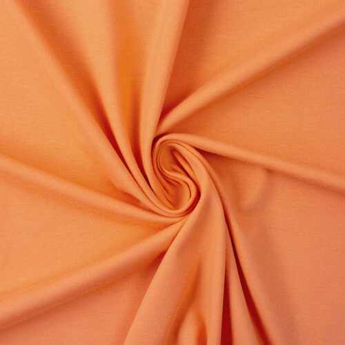 European Cotton Elastane Jersey, Solid, Oeko-Tex, Peach