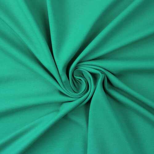 European Cotton Elastane Jersey, Solid, Oeko-Tex, Persian Jade
