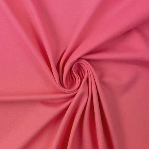 European Knit, Oeko-Tex French Terry, Solid, Flamingo Pink