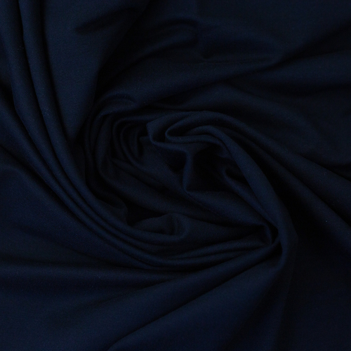 European Modal Blend French Terry Knit, Solid, Navy