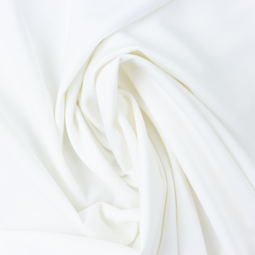 European Viscose Elastane Jersey Knit, Oeko-Tex, Solid, White
