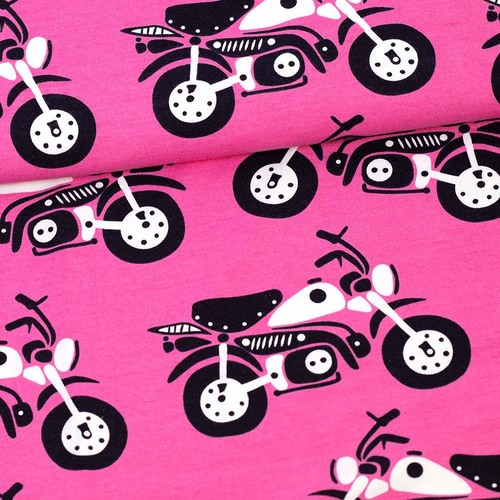 PaaPii Design, GOTS Organic Jersey, Moped Pink