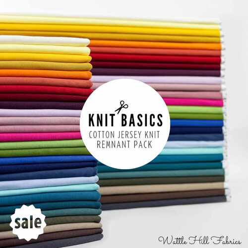 Knit Basics Value Grab Bag, Cotton Jersey Knit, Bright/Warm Colours