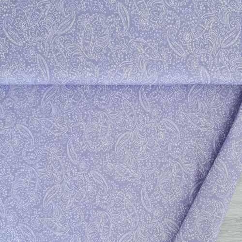 European Cotton Linen Blend, Oeko-Tex, Paisley Lavender