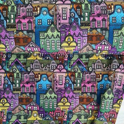 European Cotton Elastane Jersey, GOTS Organic, Scandi Townhouses