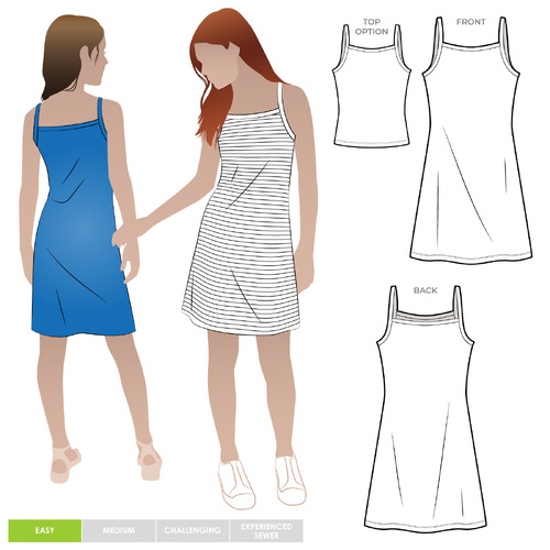 Style Arc Sewing Patterns, Adele Teens Dress & Top 8-16