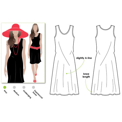 Style Arc Sewing Patterns, Cruise Club Kim Dress 4-16