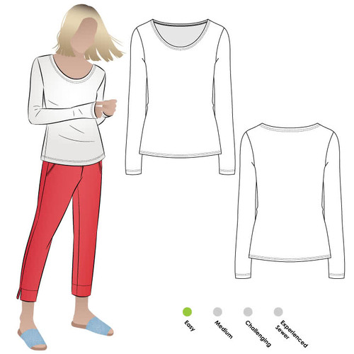 Style Arc Sewing Patterns, Susan Knit Top 4-16