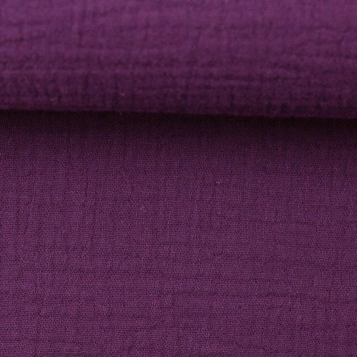 European Double Gauze, Oeko-Tex, Plum