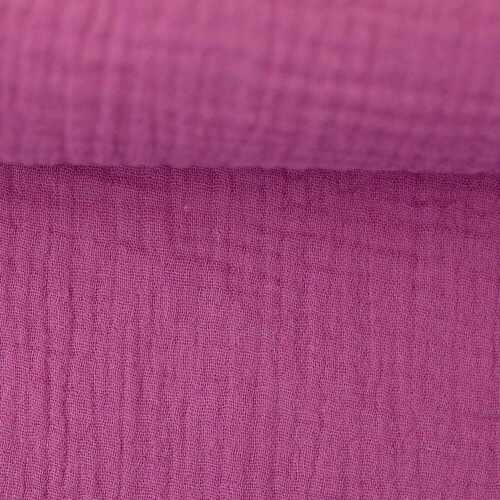 European Double Gauze, Oeko-Tex, Light Berry