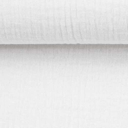 European Double Gauze, Oeko-Tex, White