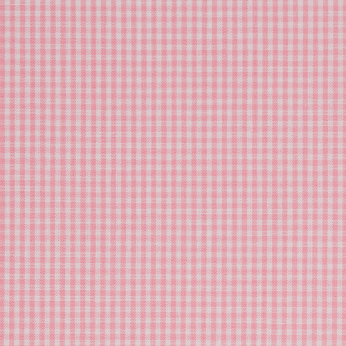 European Cottons, Oeko-Tex, Gingham 3mm, Light Pink & White