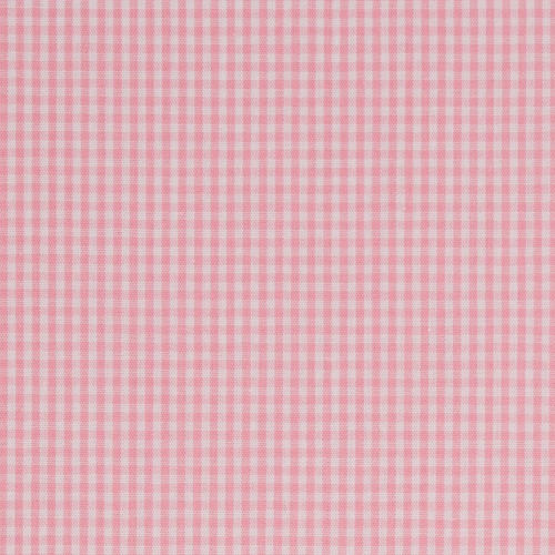 European Cottons, Oeko-Tex, Gingham 3mm, Light Pink & White