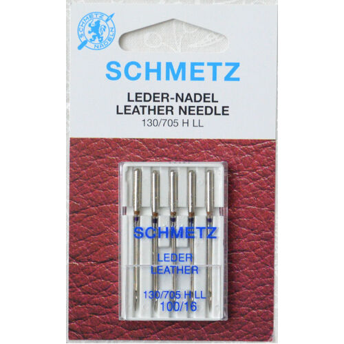 Schmetz Needles, Leather 130/705 H-LL, 100/16