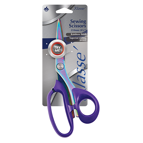 Klasse Rainbow Finish Sewing Scissors 210mm